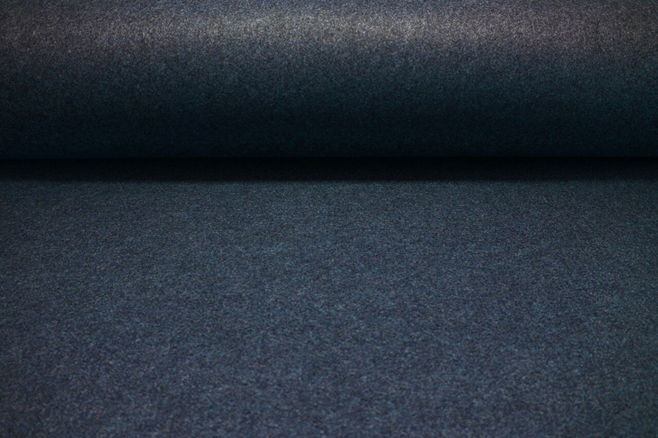 Koreaans Vilt 1 mm Marine Blauw Melange