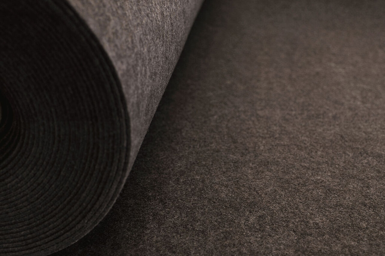 Korean Felt 3 mm Dark Brown Melange Korean Felt 3 mm Dark Brown Melange