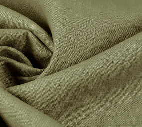 Oeko-Tex®  Washed Linen Khaki Green Oeko-Tex®  Washed Linen Khaki Green