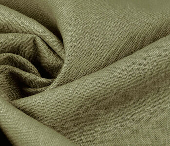 Oeko-Tex®  Washed Linen Khaki Green