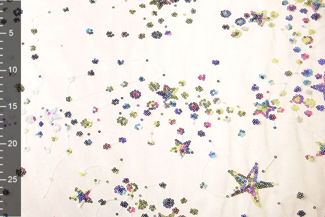 Mesh Geborduurd Pailletten Juul Multi