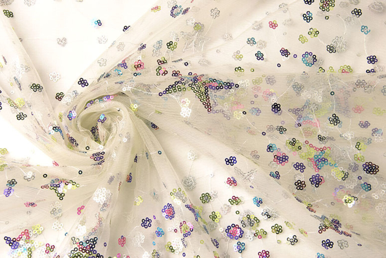 Mesh Ricamato Paillettes Juul Multicolore Mesh Ricamato Paillettes Juul Multicolore