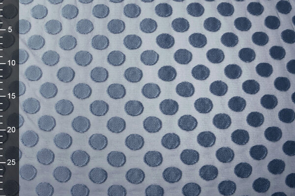 Fine Tulle Dots Jeans Blue