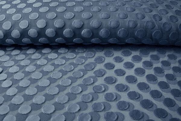 Fine Tulle Dots Jeans Blue