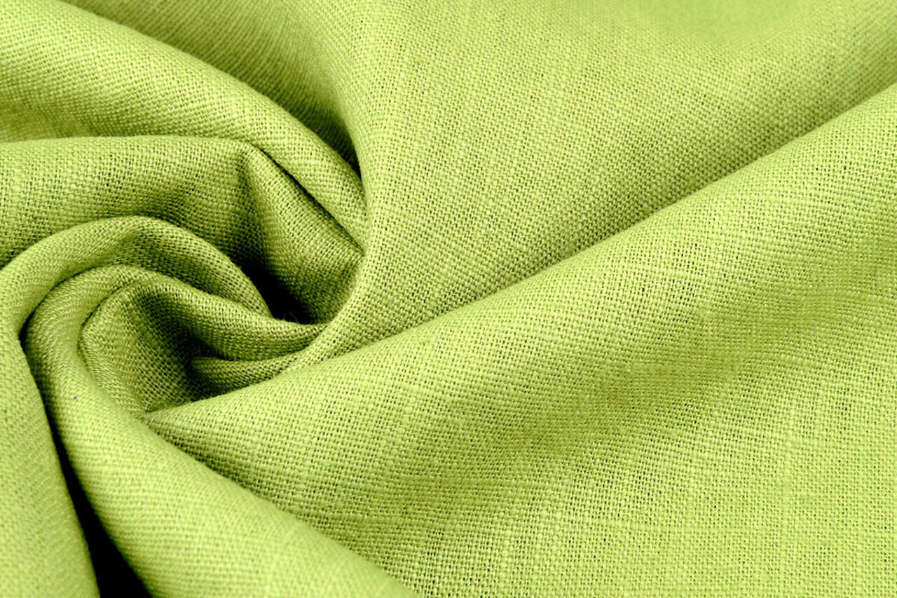 Oeko-Tex®  Gewaschene Leinen Limette Oeko-Tex®  Gewaschene Leinen Limette