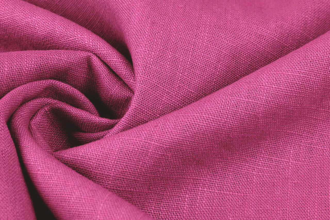 Oeko-Tex®  Washed Linen Fuchsia