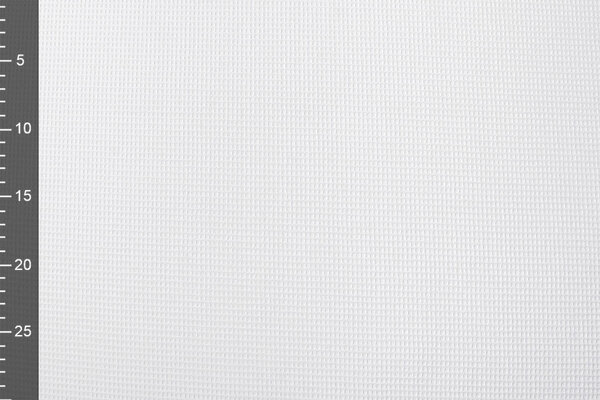 Oeko-Tex®  Mini Waffle Pique Fabric White Oeko-Tex®  Mini Waffle Pique Fabric White