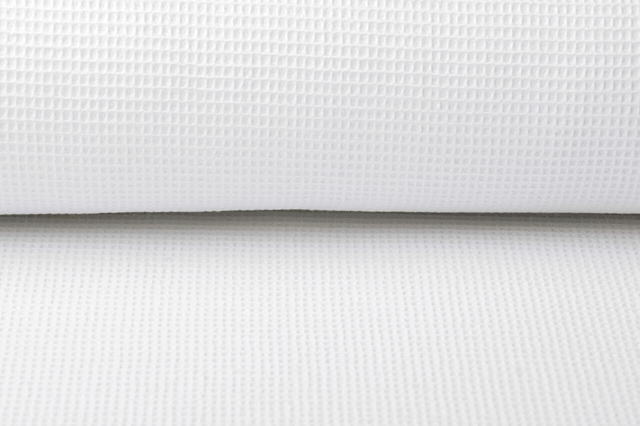 Oeko-Tex®  Mini Waffelpiqué Baumwolle Weiß Oeko-Tex®  Mini Waffelpiqué Baumwolle Weiß