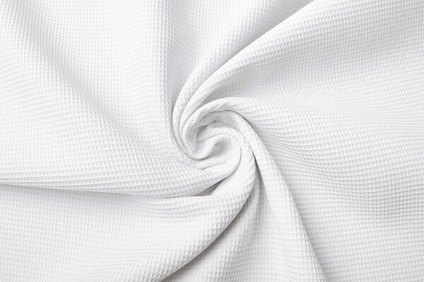 Oeko-Tex®  Mini Waffle Pique Fabric White Oeko-Tex®  Mini Waffle Pique Fabric White