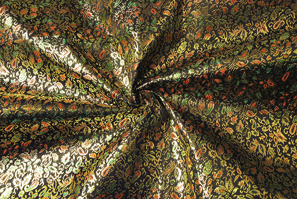 Brocade Kaupapa Navy Gold Multi