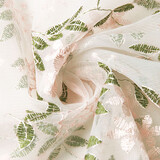 Malla Bordado Evi Rosa y Verde Malla Bordado Evi Rosa y Verde