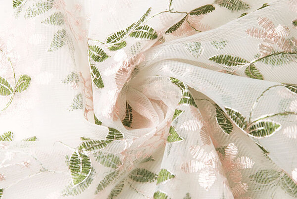 Mesh Geborduurd Juul Evi Roze Groen