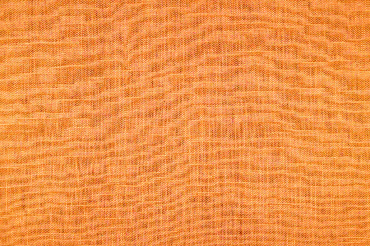 Oeko-Tex®  Gewaschenes Leinen Orange Oeko-Tex®  Gewaschenes Leinen Orange