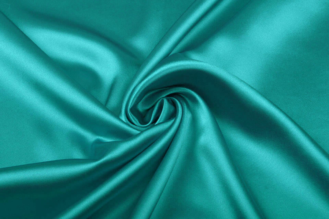 Stretch Satin Sea Green