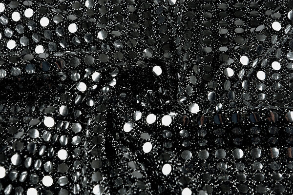 Paillettes sur Lurex Argent-Argent