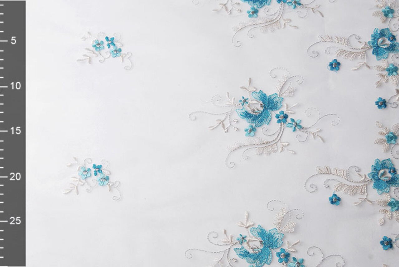 Bordada Voile Aqua