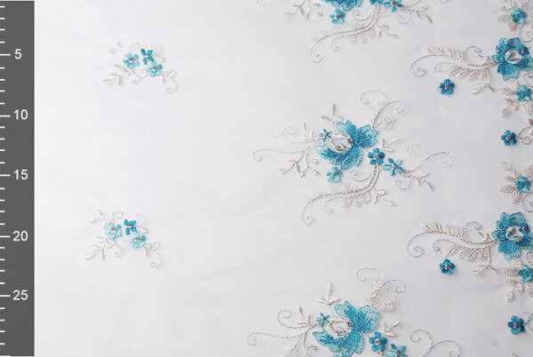 Bordada Voile Aqua