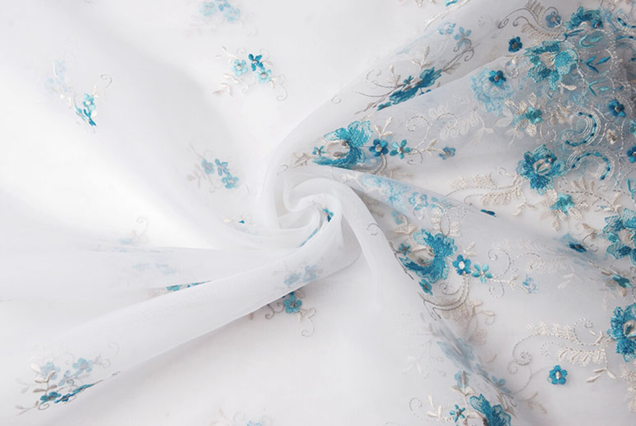 Bordada Voile Aqua