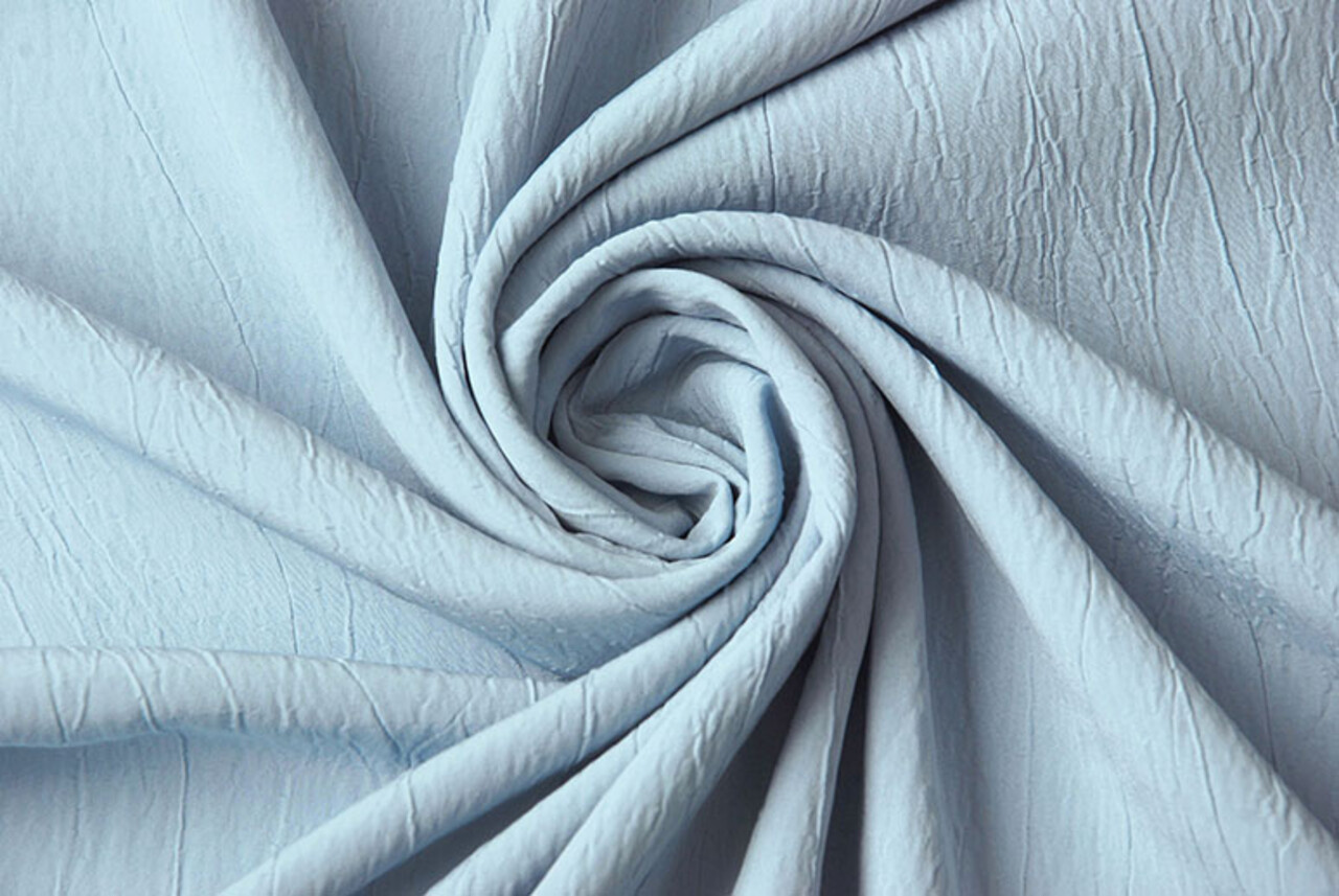 Crinkle Crêpe Baby Blauw Crinkle Crêpe Baby Blauw