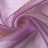 Organza Stoff Two-Tone Flieder-Gold