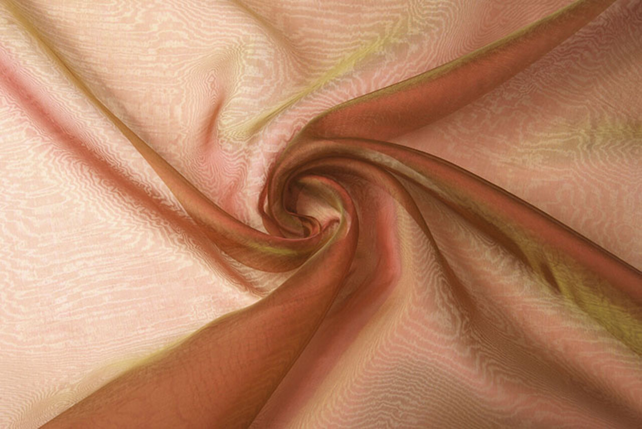 Organza de Dos Tonos Fucsia-Dorado Organza de Dos Tonos Fucsia-Dorado