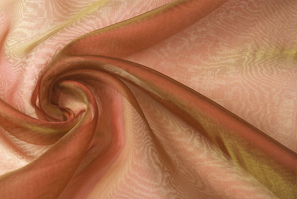 Organza de Dos Tonos Fucsia-Dorado Organza de Dos Tonos Fucsia-Dorado