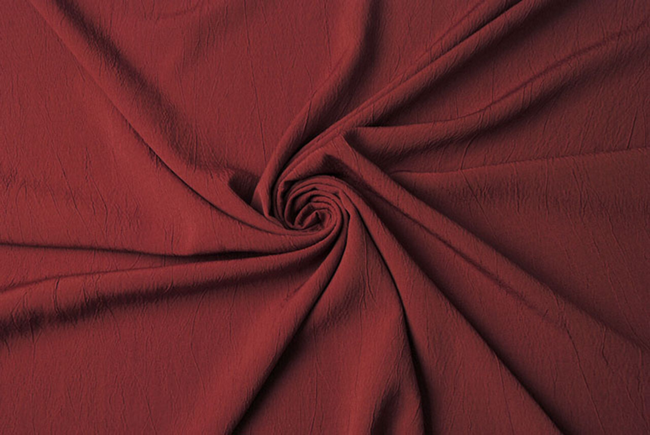 Crinkle Crêpe Red