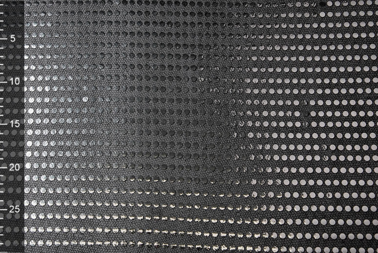 Paillettes su Lurex Nero Argento