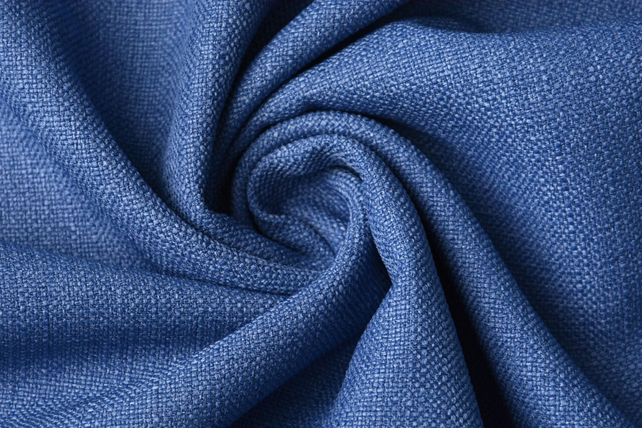 Meubelstof Toile Bleu Cobalt