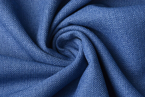 Meubelstof Toile Bleu Cobalt