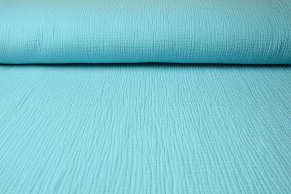 Oeko-Tex®  Double Gauze Fabric Light Aqua