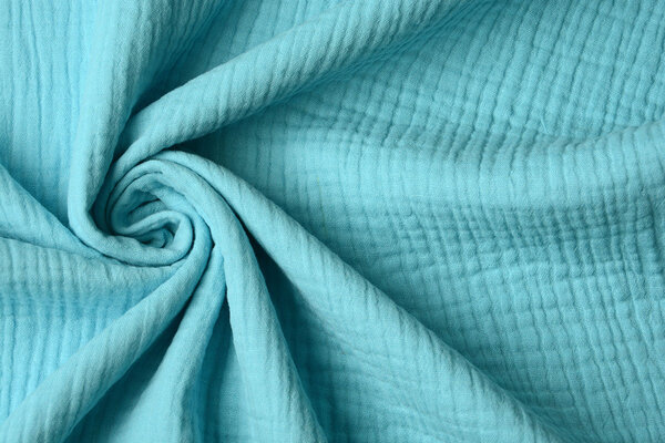 Oeko-Tex®  Double Gauze Fabric Light Aqua