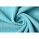 Oeko-Tex® Coton Double Gaze Tissu Clair Aqua Oeko-Tex® Coton Double Gaze Tissu Clair Aqua