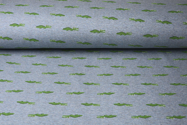 Jogging Alpenfleece Krokodil Jeans Melange