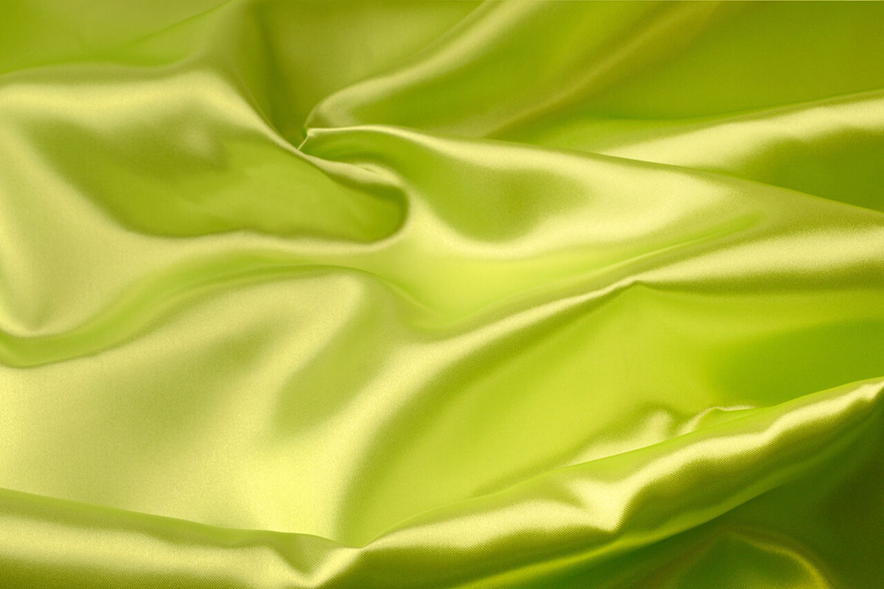 Polyester Satin Citron Vert