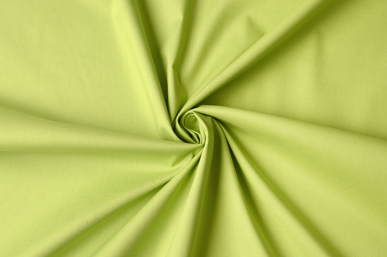 Stretch Poplin Lime Green