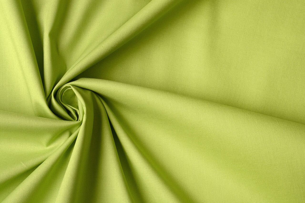 Stretch Poplin Lime Groen