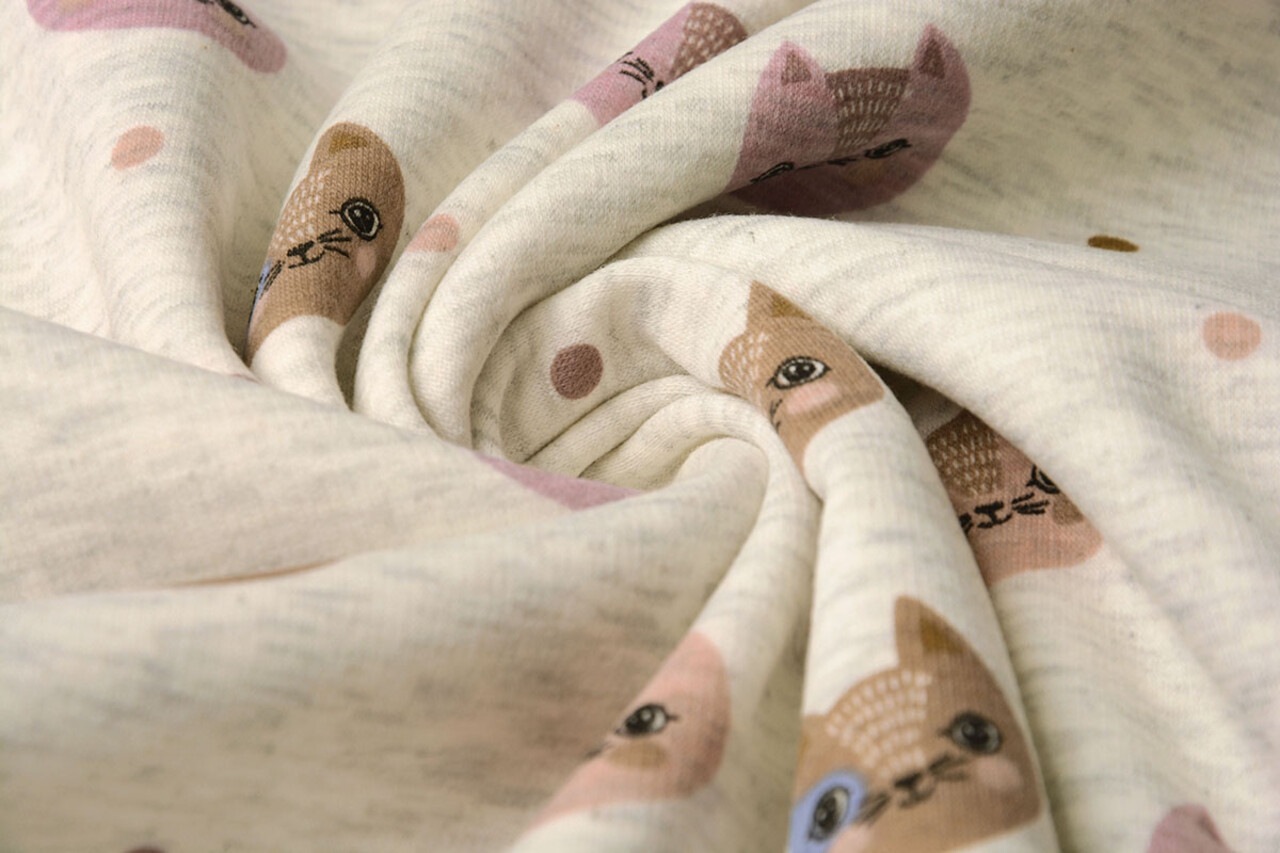 Jogging Alpenfleece Katjes Creme Melange Jogging Alpenfleece Katjes Creme Melange