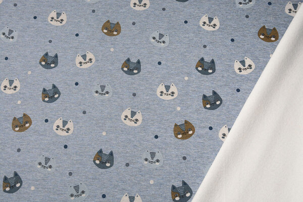 Felpa Alpenfleece Katjes Denim Mélange Felpa Alpenfleece Katjes Denim Mélange