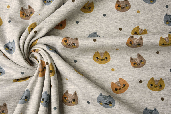 Jogging Alpenfleece Kittens Grey Melange Jogging Alpenfleece Kittens Grey Melange