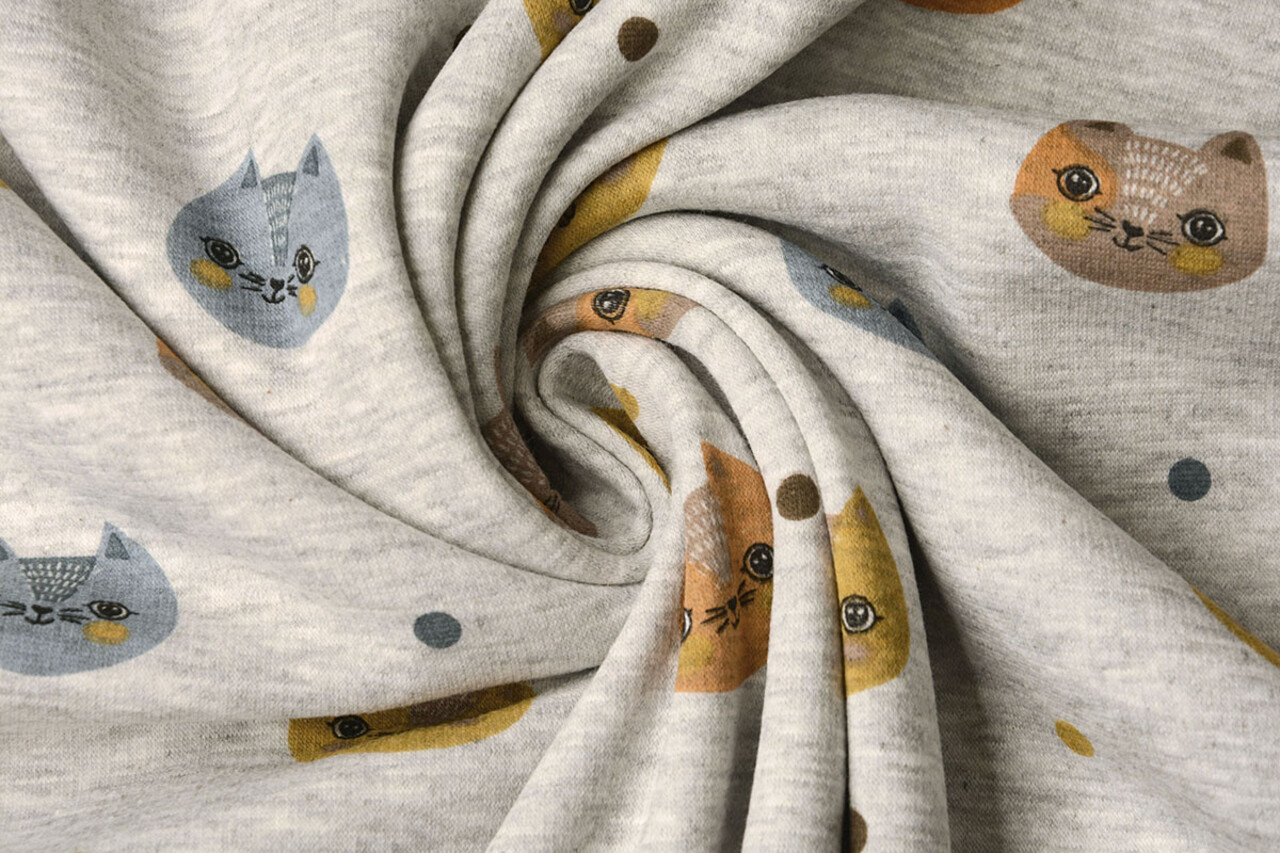 Jogging Alpenfleece Kittens Grey Melange Jogging Alpenfleece Kittens Grey Melange