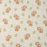 Sweatstoff Alpenfleece Tiger Creme Melange Sweatstoff Alpenfleece Tiger Creme Melange