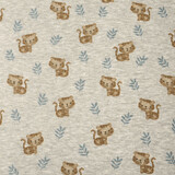 Sweatstoff Alpenfleece Tiger Grau Melange Sweatstoff Alpenfleece Tiger Grau Melange