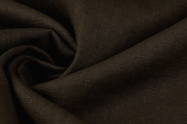 Oeko-Tex®  Washed Linen Dark Brown