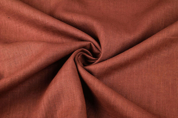 Oeko-Tex®  Lin Lavé Foncé Corail