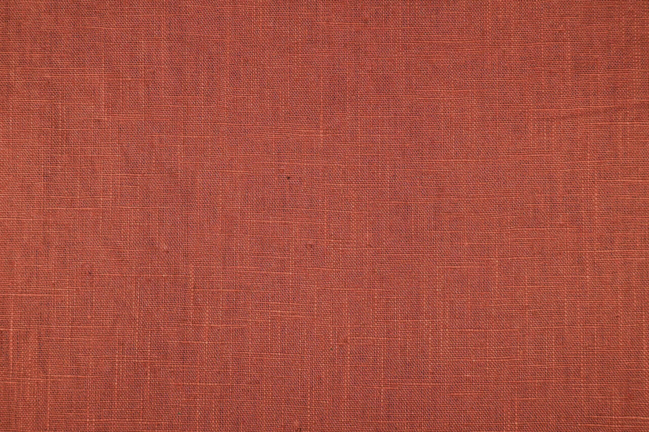 Oeko-Tex®  Gewaschenes Leinen Dunkel Koralle