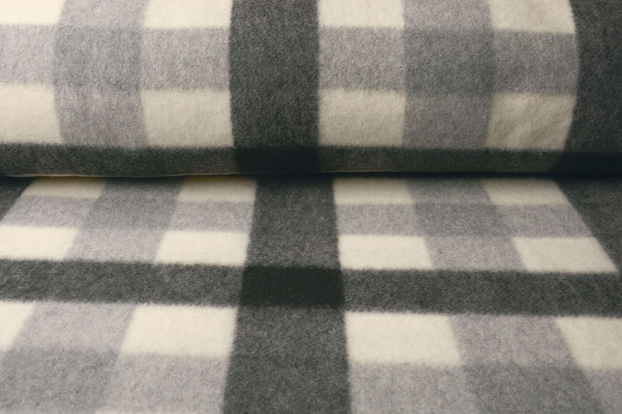 Knitted Woolen Fabric Buffalo Check Multi 1 Knitted Woolen Fabric Buffalo Check Multi 1