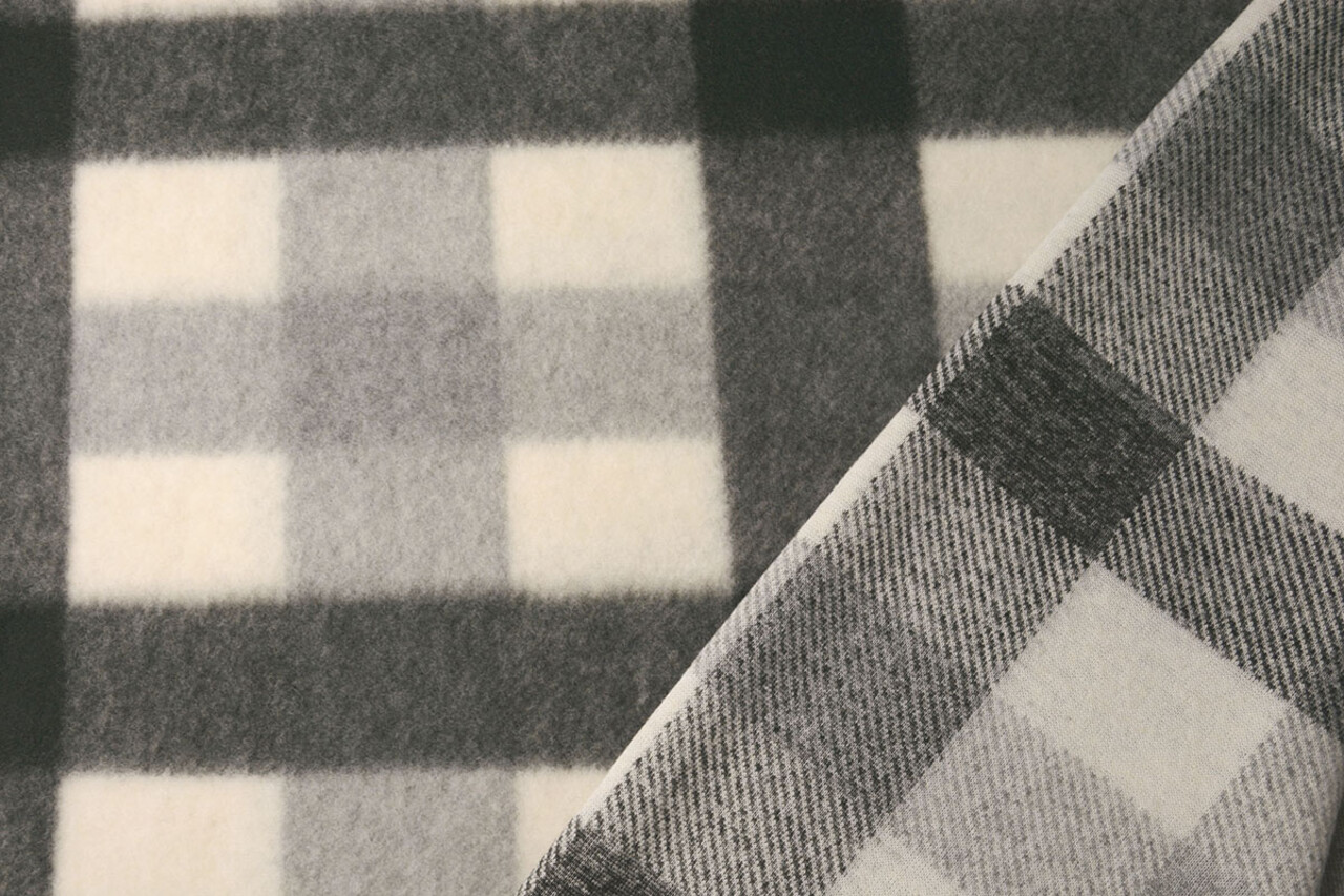 Knitted Woolen Fabric Buffalo Check Multi 1 Knitted Woolen Fabric Buffalo Check Multi 1
