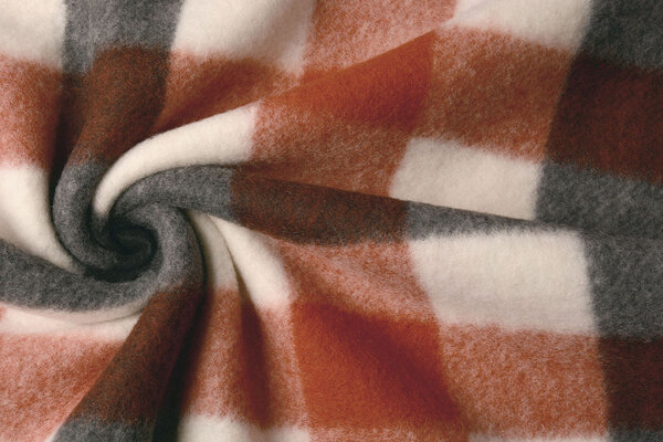 Knitted Woolen Fabric Buffalo Check Multi 2