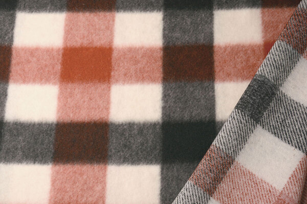 Knitted Woolen Fabric Buffalo Check Multi 2